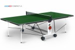 Теннисный стол для помещения Compact LX green усовершенствованная модель стола 6042-3 s-dostavka - магазин СпортДоставка. Спортивные товары интернет магазин в Орске 