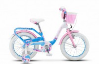 Детский велосипед Stels Pilot-190 16" V030 Белый розовый голубой 2022 - магазин СпортДоставка. Спортивные товары интернет магазин в Орске 