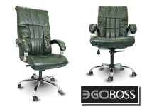 Офисное массажное кресло EGO BOSS EG1001 Малахит в комплектации ELITE натуральная кожа - магазин СпортДоставка. Спортивные товары интернет магазин в Орске 